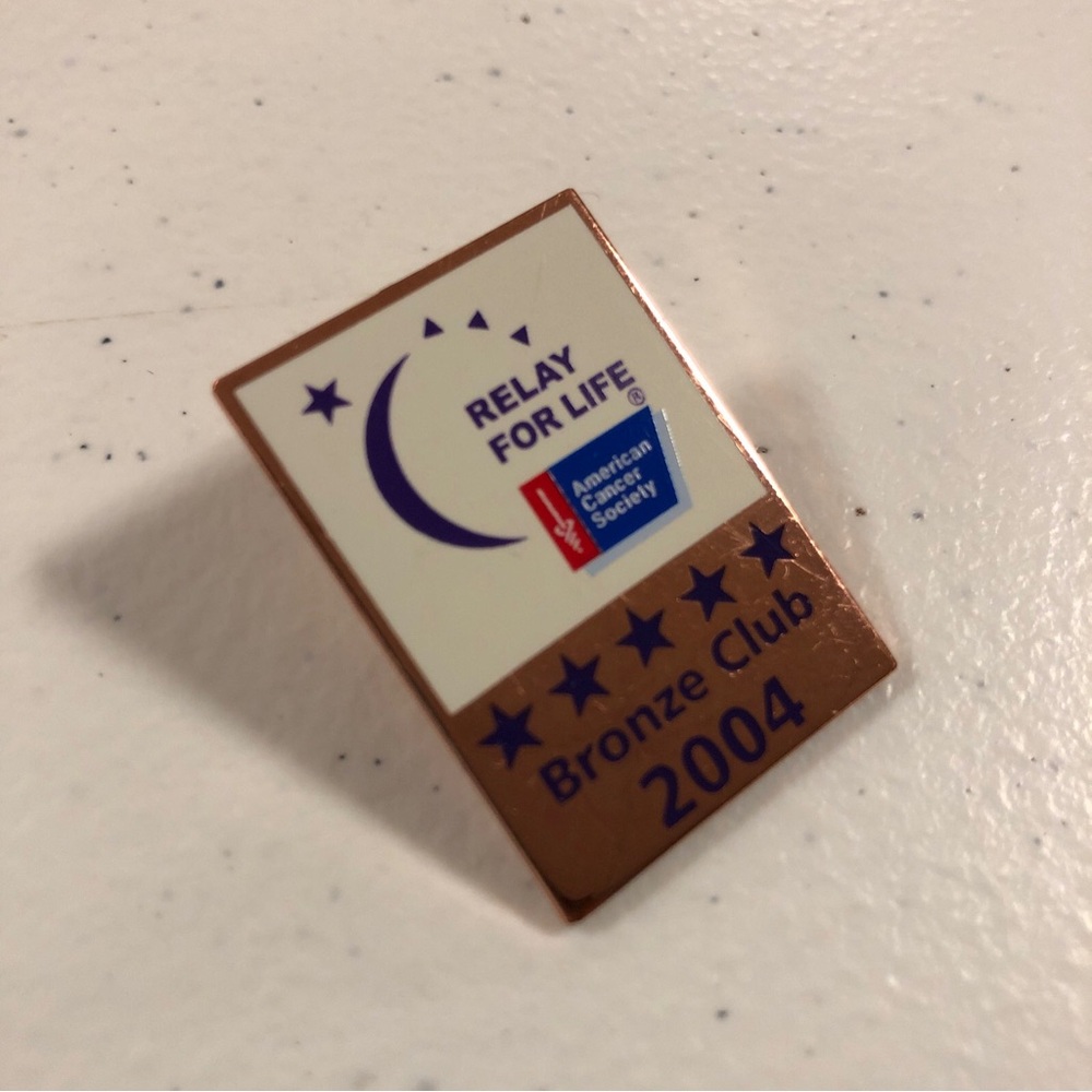 2004 Relay For Life Bronze Club Pin  1.375” x 1”